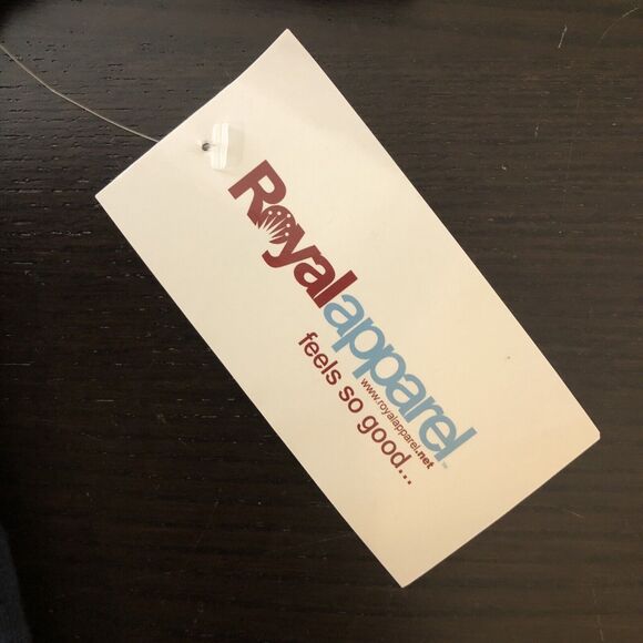 Royal Apparel 73051 Unisex Organic Bamboo/Cotton T Shirt Large Navy Midnight NWT - Picture 6 of 10